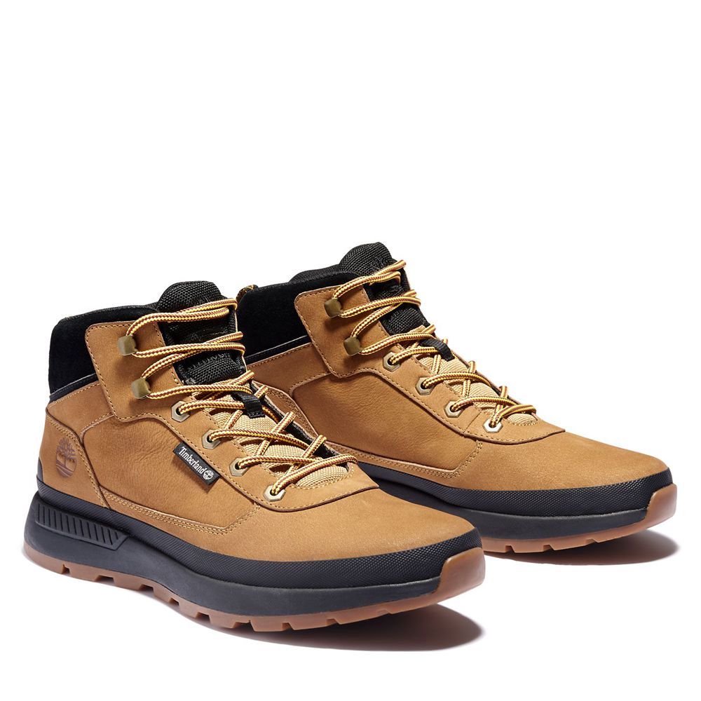 Zapatillas Timberland Hombre Field Trekker Mid Boots Marrones/Negras - Chile YJN-749618